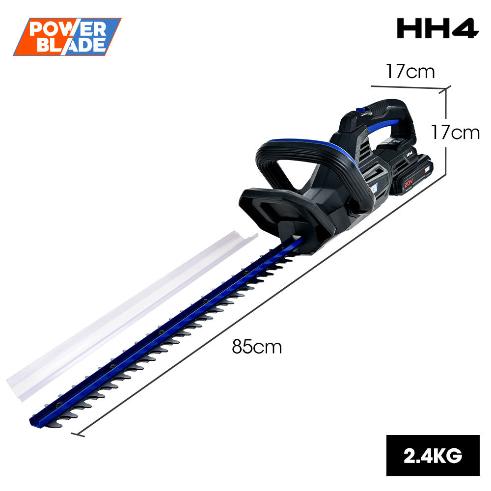 20V Cordless Hedge Trimmer Kit with 0.5m Blade and Fast Charging Battery