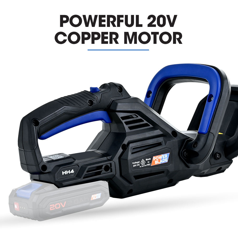 20V Cordless Hedge Trimmer with 0.5m Blade, Lightweight and Quiet Operation