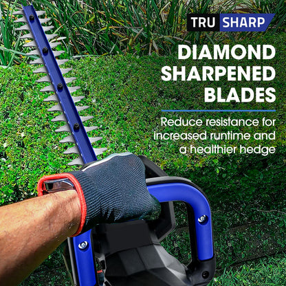 20V Cordless Hedge Trimmer with 0.5m Blade, Lightweight and Quiet Operation