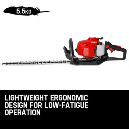 26cc Petrol Hedge Trimmer - 2-Stroke Clipper with 0.6m Precision Blade