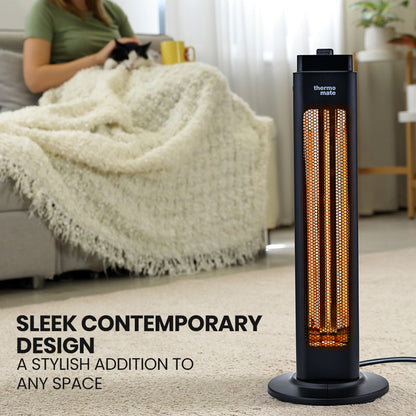 Portable Electric Heater, 1200W, Indoor/Outdoor, Oscillating, Safety Shut Off