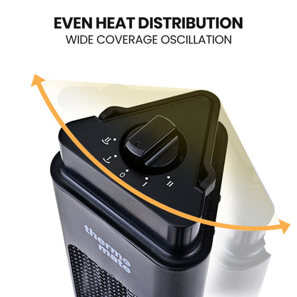 Portable Electric Heater, 1200W, Indoor/Outdoor, Oscillating, Safety Shut Off