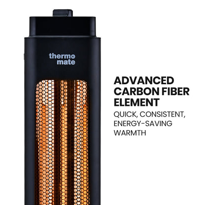 Portable Electric Heater, 1200W, Indoor/Outdoor, Oscillating, Safety Shut Off