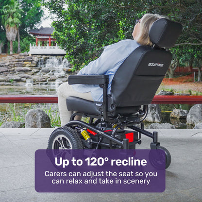 Electric Wheelchair with 35km Range, Comfort Seat, Front-Wheel Drive