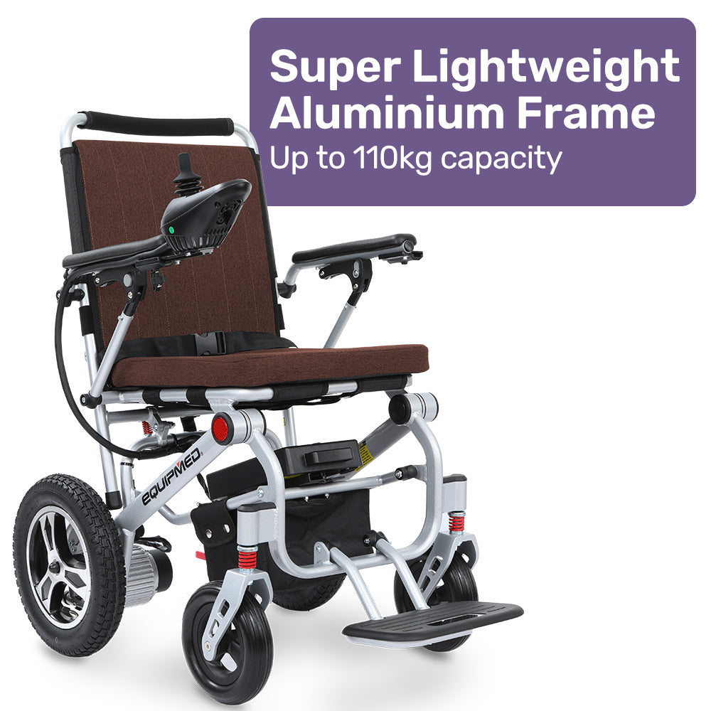 Ultra-Light Folding Electric Wheelchair, 23kg, 0.9m Turn, Airline-Approved Battery