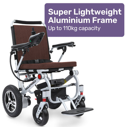Ultra-Light Folding Electric Wheelchair, 23kg, 0.9m Turn, Airline-Approved Battery