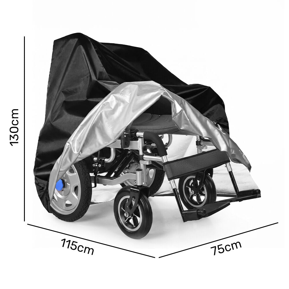 Large Waterproof Electric Wheelchair Cover, Black