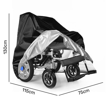Large Waterproof Electric Wheelchair Cover, Black