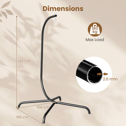 Hammock C-Stand Hanging Chair Stand Only for Indoor and Outdoor