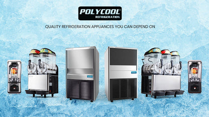 Commercial Ice Maker, 45kg/24hr, 0.76m Height, Auto-Clean, Stainless Steel