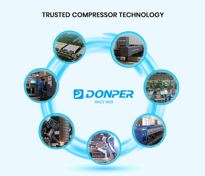 Commercial Ice Maker with 60kg/24hr Capacity and Donper Compressor, 0.82m Height