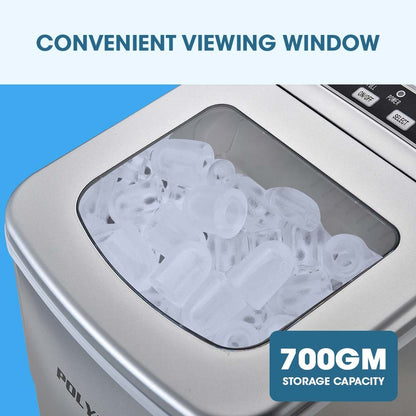 2L Portable Ice Maker with Control Panel - Produces 12kg of Ice Daily