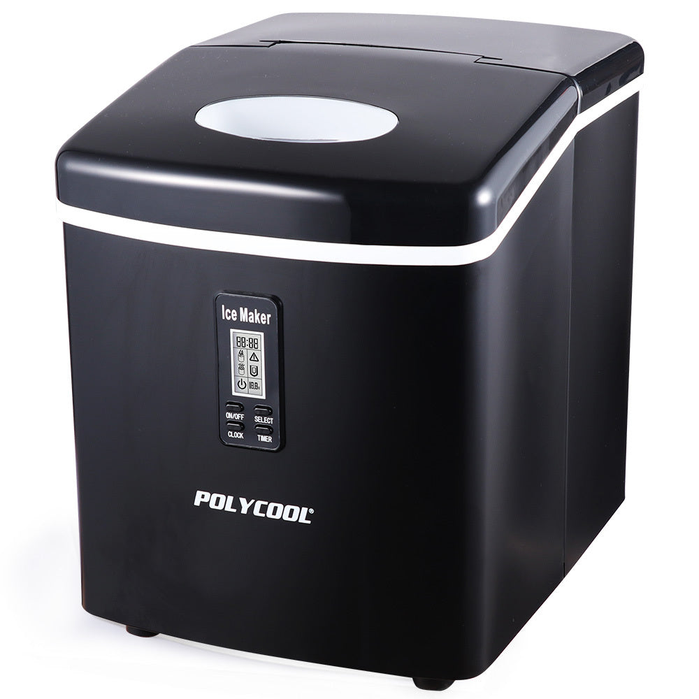 3.2L Portable Ice Maker with LCD Panel, 15kg/Day Capacity, Black