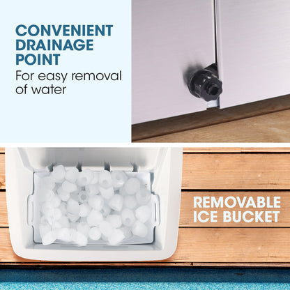 3.2L Portable Ice Maker Machine with Control Panel, Produces 15kg Daily
