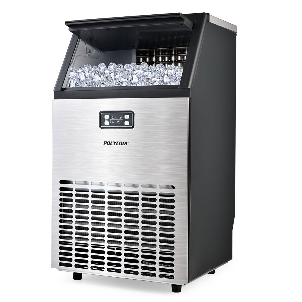 Commercial Ice Maker, 45kg/24hr, Stainless Steel, Freestanding, 80cm Height