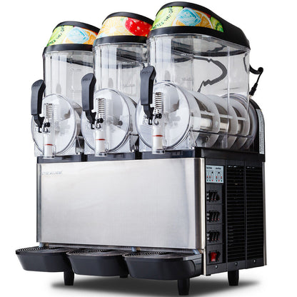 36L Triple Tank Slushie Maker with Secop Compressor, 0.91m Frozen Drink Machine