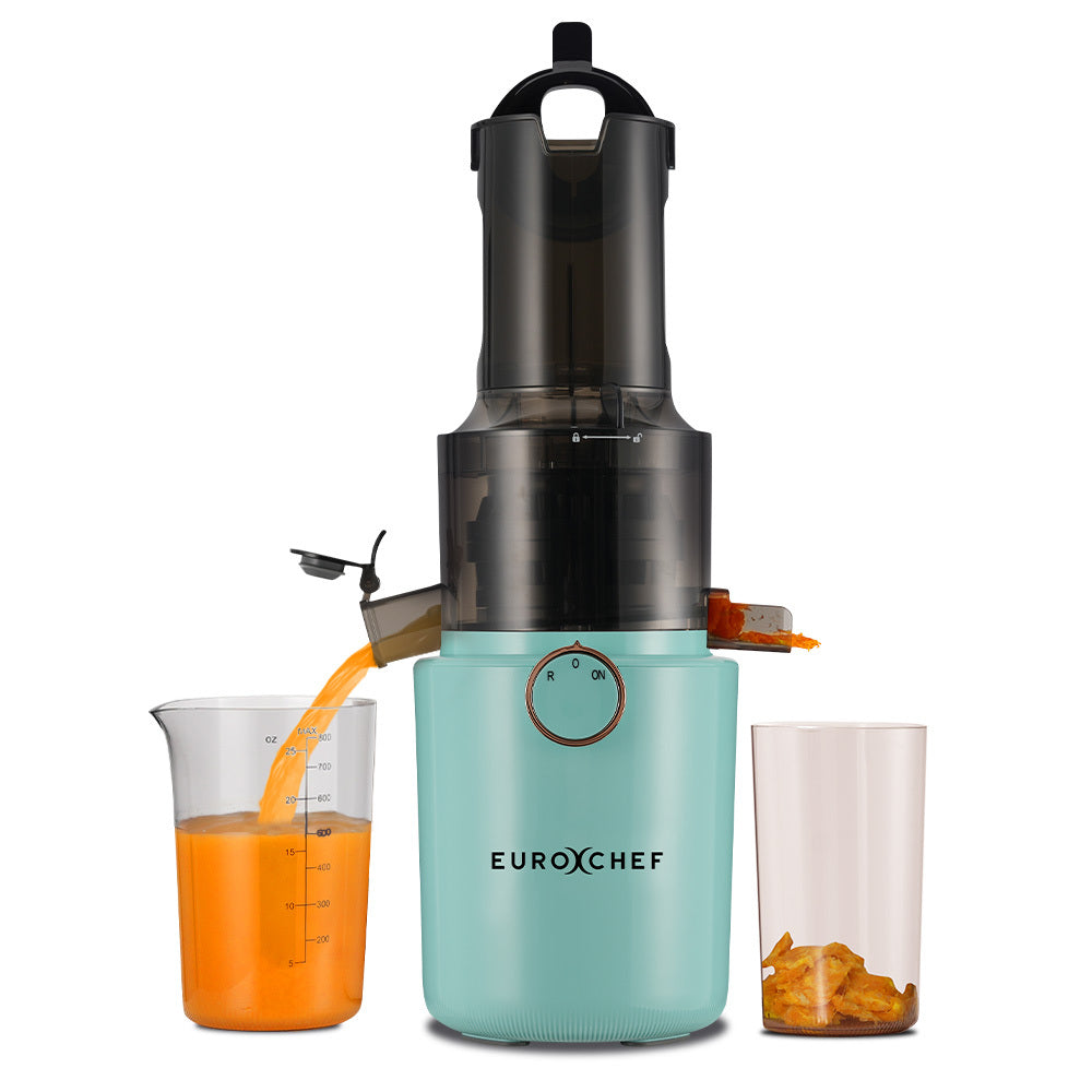Cold Press Slow Juicer with 0.82m Chute, 200W Motor, Seafoam Green