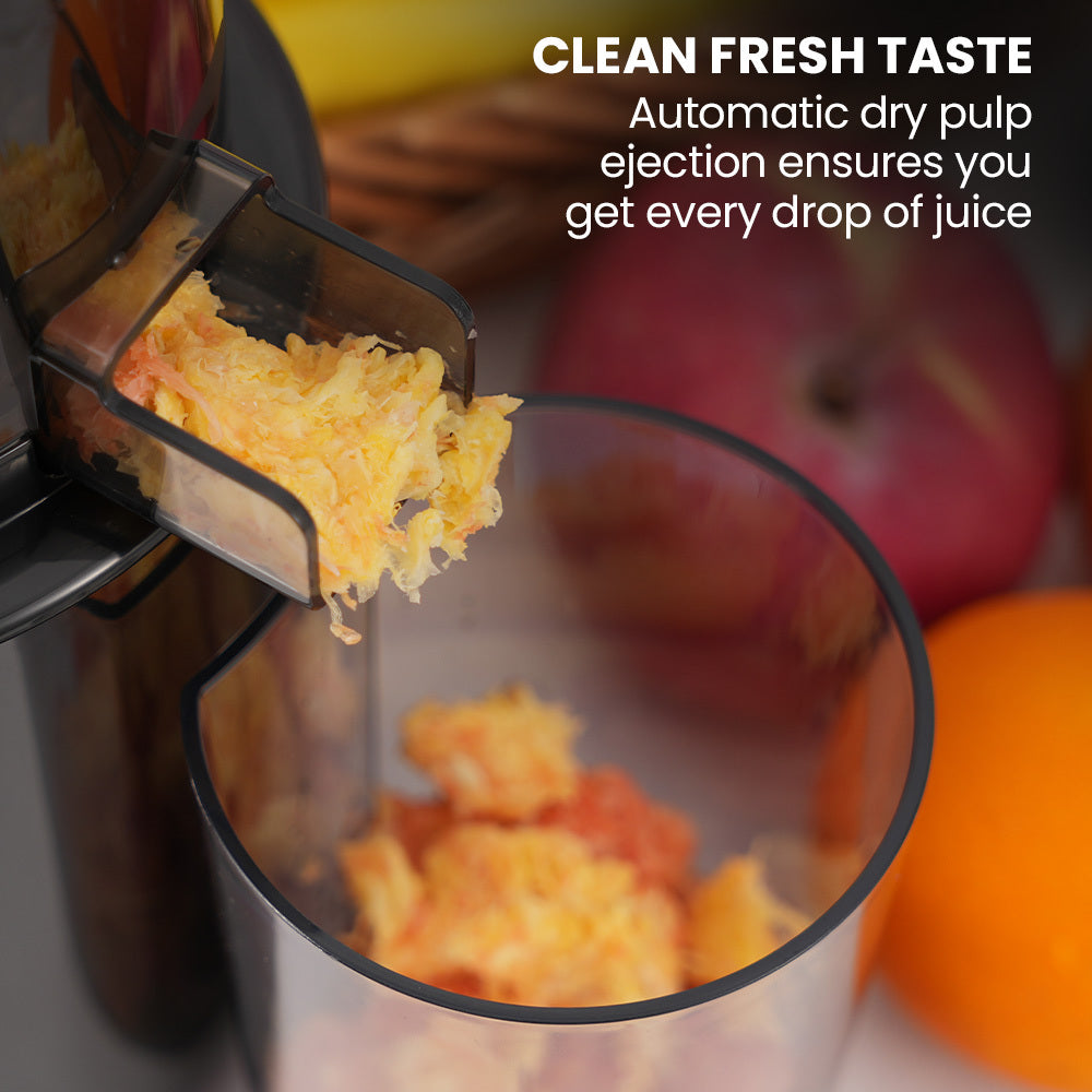 Cold Press Juicer, 0.082m Chute, 200W, Anti-Clog, Quiet Operation, Easy Clean