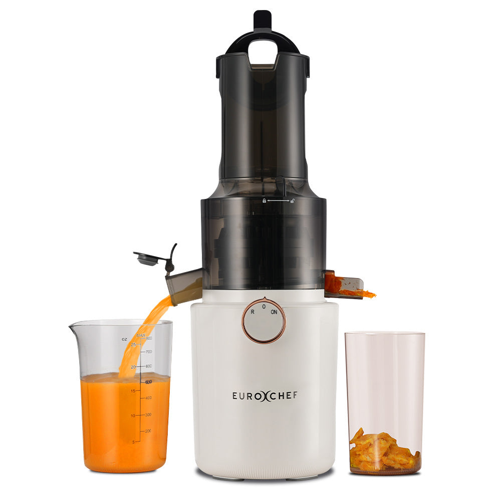 Cold Press Juicer with 0.08m Chute, 200W Motor, Anti-Clog, Quiet Operation