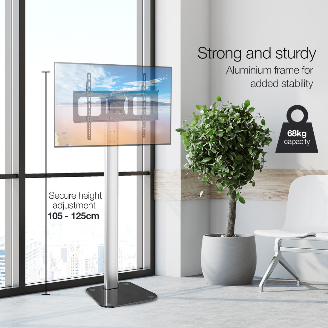 Universal TV Stand Mount, Adjustable for 0.8-1.8m Screens, Holds Up to 68kg