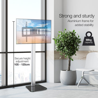 Universal TV Stand Mount, Adjustable for 0.8-1.8m Screens, Holds Up to 68kg
