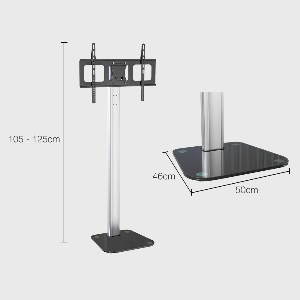 Universal TV Stand Mount, Adjustable for 0.8-1.8m Screens, Holds Up to 68kg