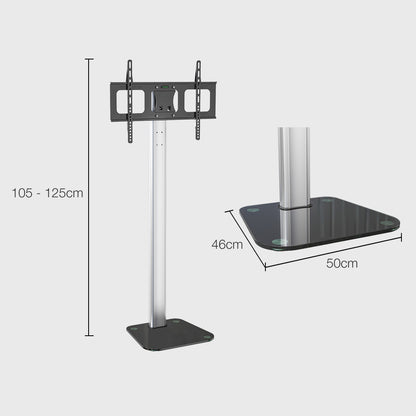 Universal TV Stand Mount, Adjustable for 0.8-1.8m Screens, Holds Up to 68kg