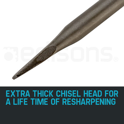 35mm Flat Chisel Tile Chipper - 0.35m Length for Concrete & Tile Work