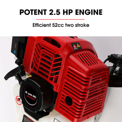 52cc 2-Stroke Petrol Jackhammer with 30mm SDS, 16kg, 55J Impact Energy
