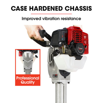 52cc 2-Stroke Petrol Jackhammer with 30mm SDS, 16kg, 55J Impact Energy