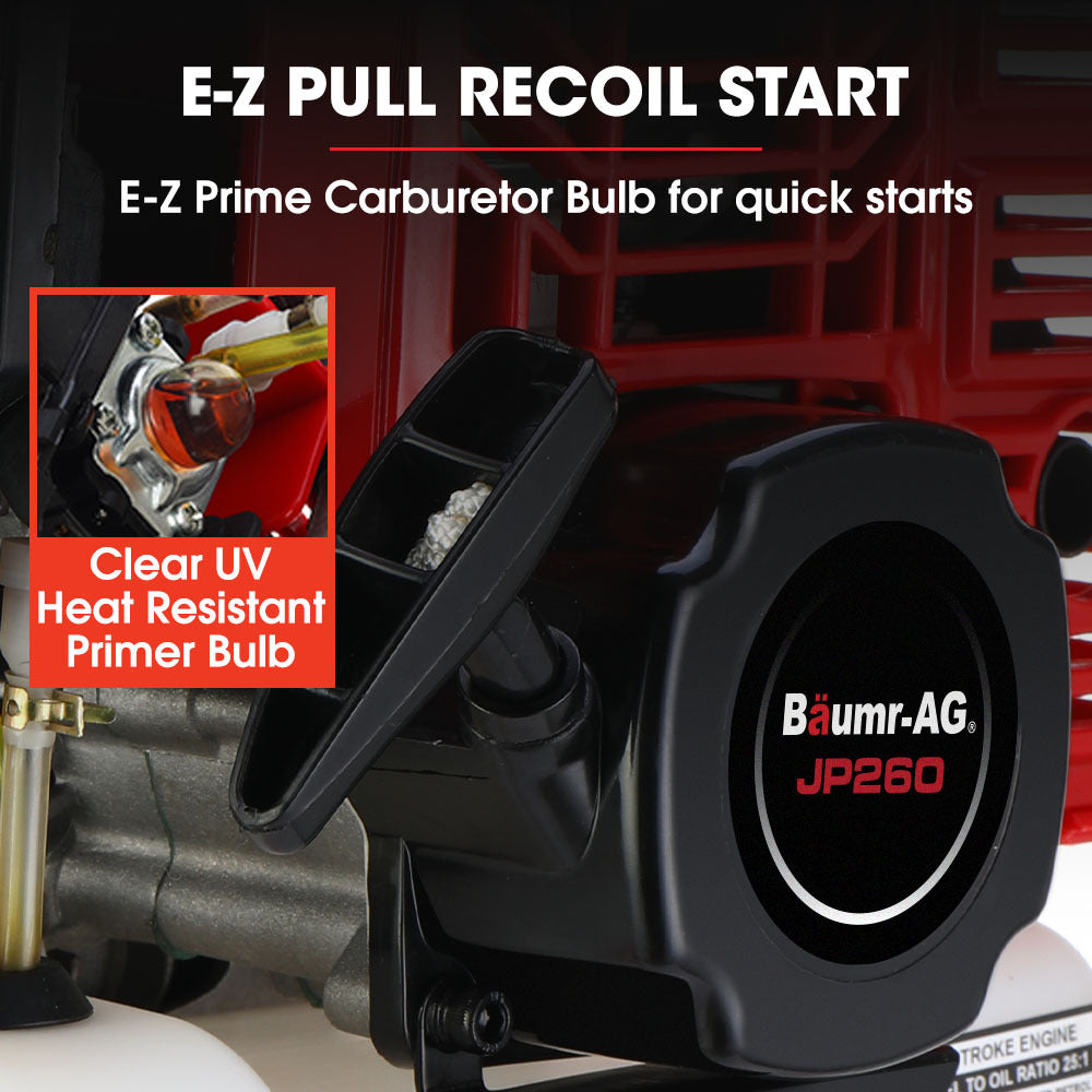 52cc 2-Stroke Petrol Jackhammer with 30mm SDS, 16kg, 55J Impact Energy