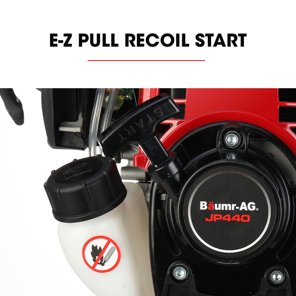 4-Stroke Petrol Jackhammer with 2 Chisels and Carry Bag, 40cc Engine, 65J Impact