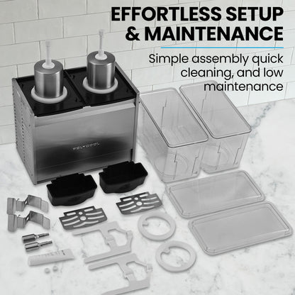 24L Dual Tank Juice Dispenser with Donper Compressor for Cafes & Restaurants
