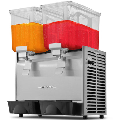 24L Dual Tank Juice Dispenser with Donper Compressor for Cafes & Restaurants