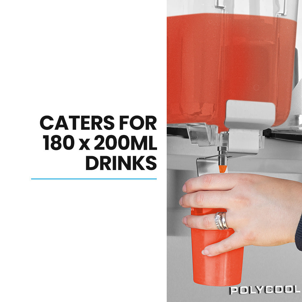 36L Triple Tank Juice Dispenser with Donper Compressor for Restaurants/Cafes