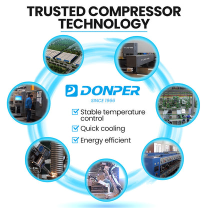 36L Triple Tank Juice Dispenser with Donper Compressor for Restaurants/Cafes
