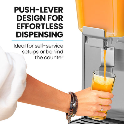 36L Triple Tank Juice Dispenser with Donper Compressor for Restaurants/Cafes