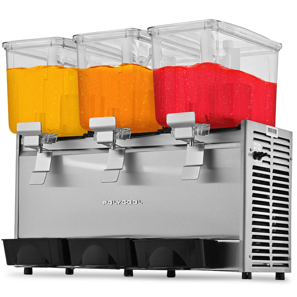 36L Triple Tank Juice Dispenser with Donper Compressor for Restaurants/Cafes