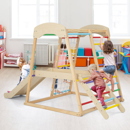Large Size Climbing Toy Climber Playset with Metal Anchors-Colourful