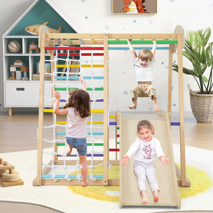 Large Size Climbing Toy Climber Playset with Metal Anchors-Colourful