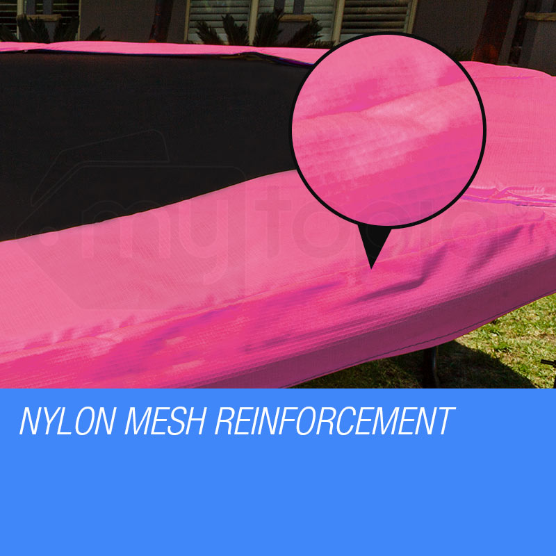 14m Pink Trampoline Safety Padding Cover with Reinforced Springs & Anti-Slip Design