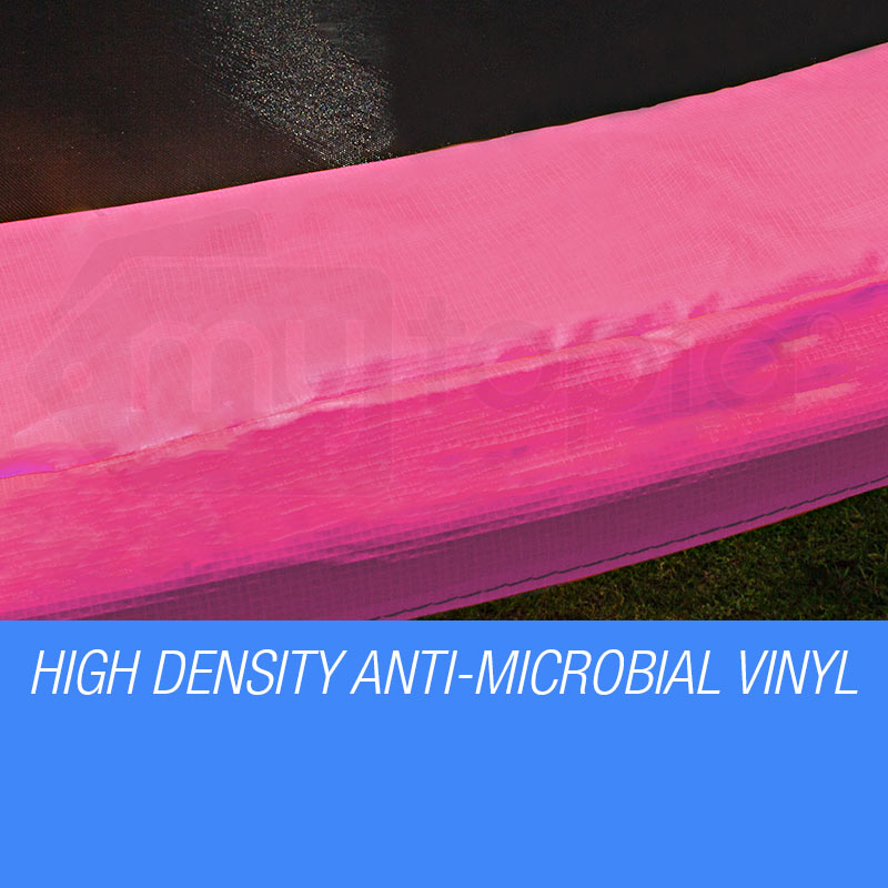 14m Pink Trampoline Safety Padding Cover with Reinforced Springs & Anti-Slip Design