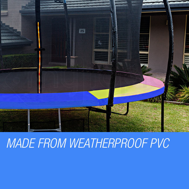 16ft (4.88m) Multi-Colour Trampoline Safety Pad with EVA Foam and Weatherproof PVC
