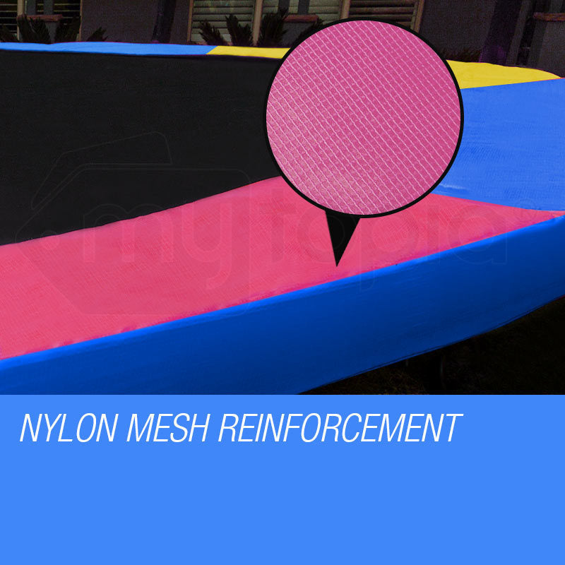16ft (4.88m) Multi-Colour Trampoline Safety Pad with EVA Foam and Weatherproof PVC