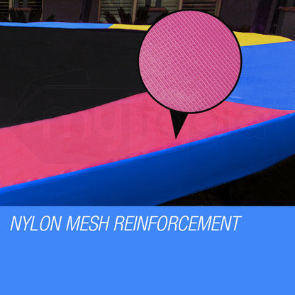 16ft (4.88m) Multi-Colour Trampoline Safety Pad with EVA Foam and Weatherproof PVC