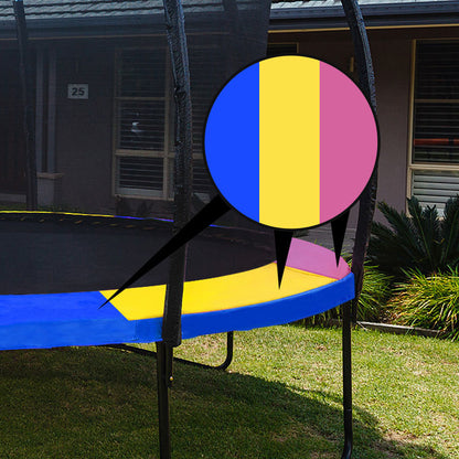 16ft (4.88m) Multi-Colour Trampoline Safety Pad with EVA Foam and Weatherproof PVC