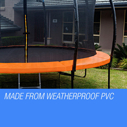 16ft (4.88m) Orange Trampoline Safety Pad with Reinforced Springs and EVA Foam