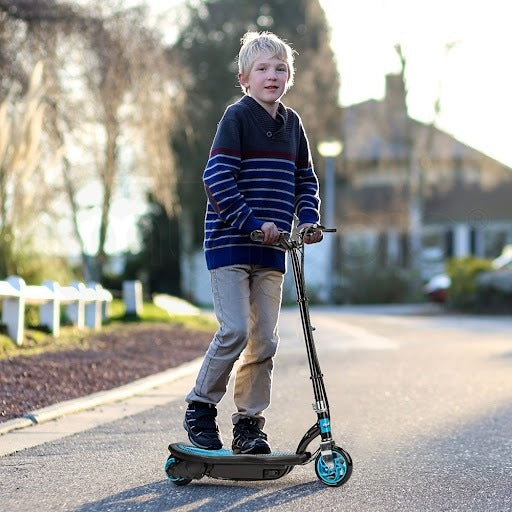 Kids Electric Scooter 140W, 15km/h Speed, 70kg Capacity, 15km Range, Blue
