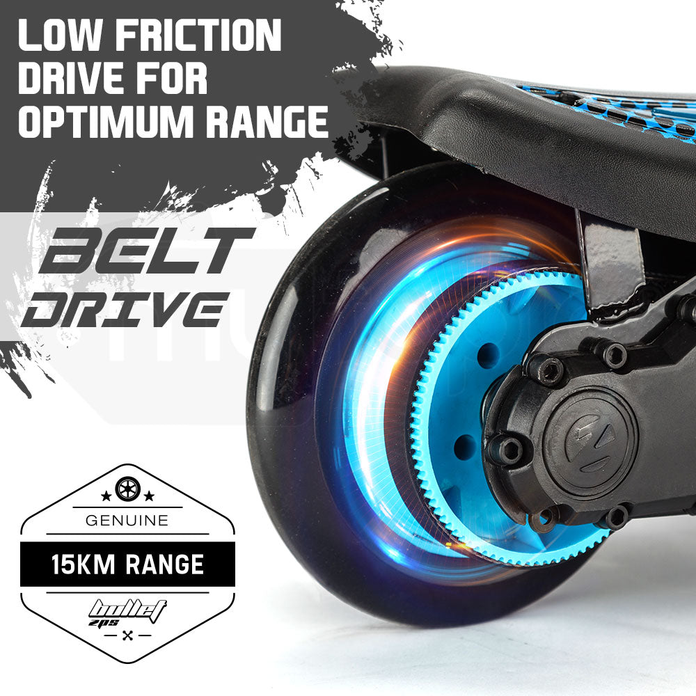 Kids Electric Scooter 140W, 15km/h Speed, 70kg Capacity, 15km Range, Blue