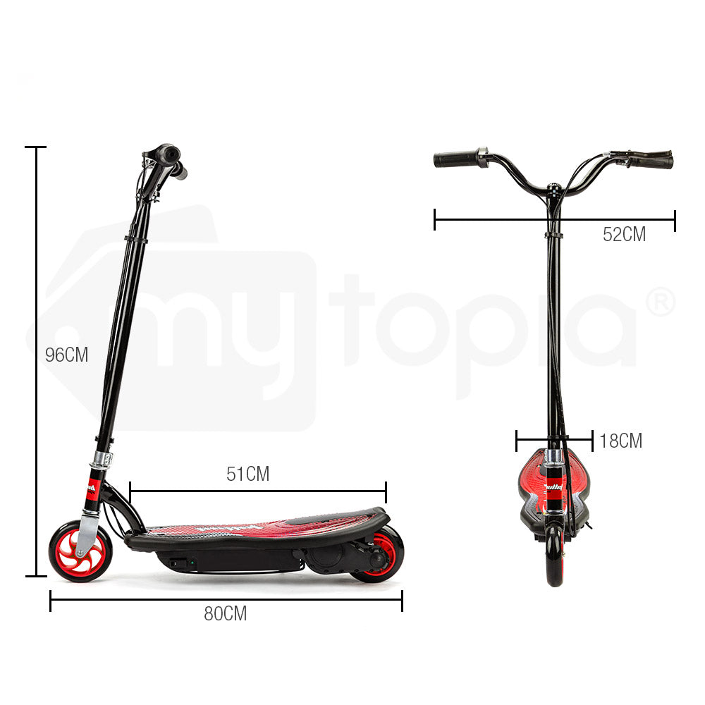 Kids Electric Scooter 140W - 15km/h, 70kg Capacity, Ages 7+ - Red